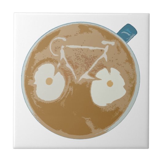 サイクリングラテアート タイル (正面)