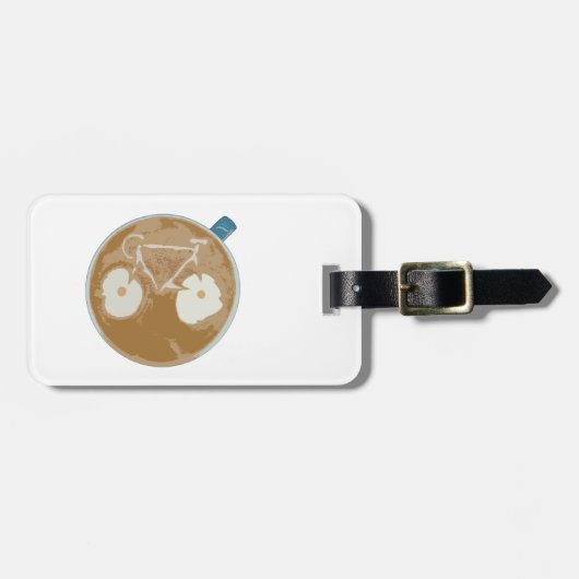 サイクリングラテアート ラゲッジタグ (正面横)