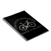 サイクリングラバーバイク自転車に乗る社会的距離 ノートブック (右側)