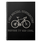 サイクリングラバーバイク自転車に乗る社会的距離 ノートブック (正面)