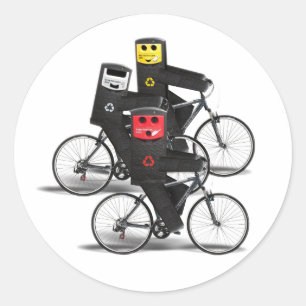 サイクリングリサイクルビン ラウンドシール