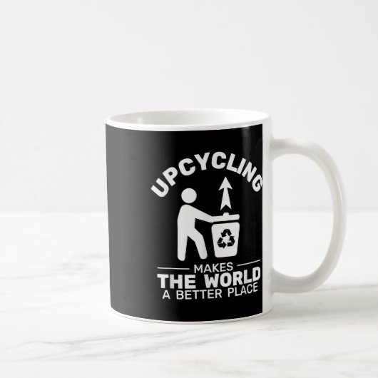 サイクリングリサイクル環境保護 コーヒーマグカップ (右)