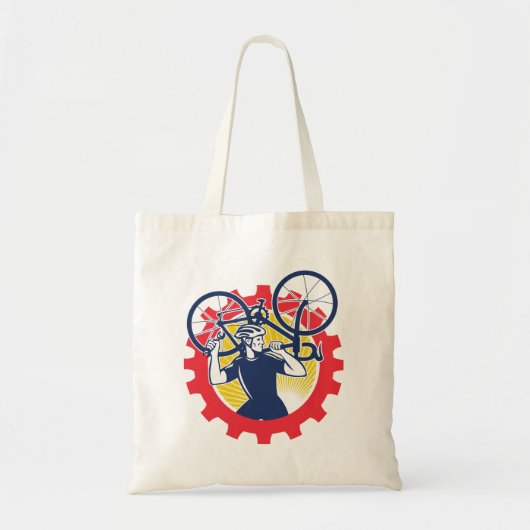 サイクリングリペアサイクリストトートバッグ トートバッグ (正面)
