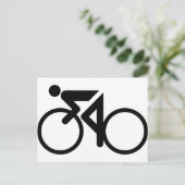 サイクリングレース自転車 ポストカード (スタンド正面)