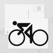 サイクリングレース自転車 ポストカード (正面/裏面)