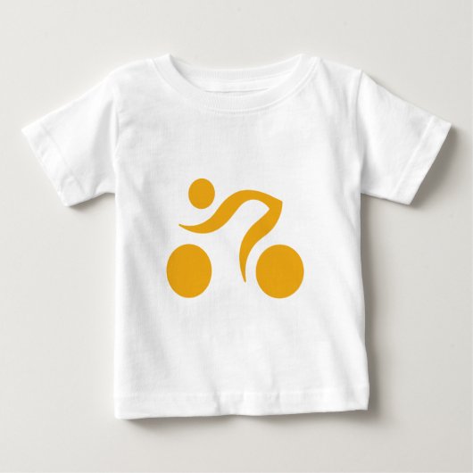 サイクリングロゴ ベビーTシャツ (正面)