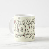 サイクリングロンドンコビデ19ロックダウンワおもしろいードアート コーヒーマグカップ (正面左)