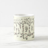 サイクリングロンドンコビデ19ロックダウンワおもしろいードアート コーヒーマグカップ (中央)