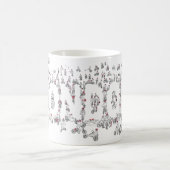 サイクリングロンドンCovid19ロックダウンワおもしろいードアート コーヒーマグカップ (中央)