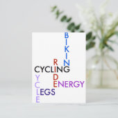 サイクリングワードパズル ポストカード (スタンド正面)