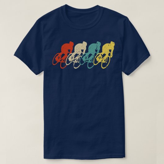 サイクリングヴィンテージレトロ70s 80s自転車サイクリスト tシャツ (デザイン正面)
