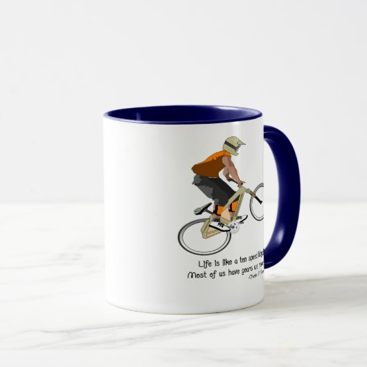 サイクリング付き引用文 マグカップ (正面右)