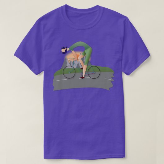 サイクリング冒険 Tシャツ (デザイン正面)