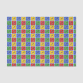 サイクリング原色スポーツパターン（の模様が）ある 薄葉紙 (正面)