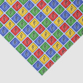 サイクリング原色スポーツパターン（の模様が）ある 薄葉紙 (詳細)