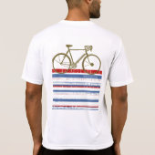 サイクリング培養スタイリッシュファッション自転車 Tシャツ (裏面)
