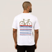 サイクリング培養スタイリッシュファッション自転車 Tシャツ (裏面フル)