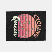 サイクリング女王 フリースブランケット (正面(横))