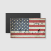 サイクリング寿命、星、縞模様マグネット (正面/裏面)