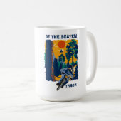 サイクリング山おもしろい引用文 コーヒーマグカップ (正面右)