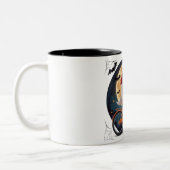 サイクリング幽霊 ツートーンマグカップ (左)