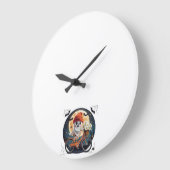 サイクリング幽霊 ラージ壁時計 (傾斜)