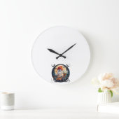 サイクリング幽霊 ラージ壁時計 (ホーム)