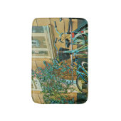 サイクリング恋人の贈り物 |サイクリング絵画ズ バスマット (正面縦)