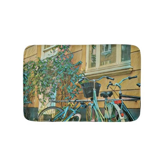 サイクリング恋人の贈り物 |サイクリング絵画ズ バスマット (正面)
