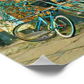 サイクリング恋人の贈り物 |サイクリング絵画ズ ポスター (角)
