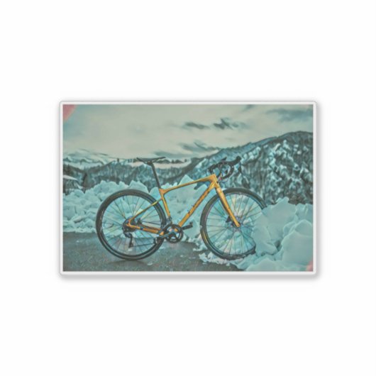 サイクリング恋人の贈り物 シール (正面)