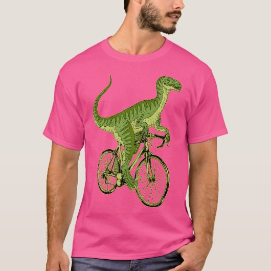 サイクリング恐竜 Tシャツ (正面)