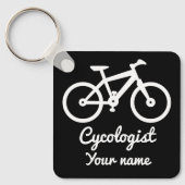 サイクリング愛好家のためのCycologist オリジナルギフト キーホルダー (正面)