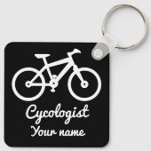 サイクリング愛好家のためのCycologist オリジナルギフト キーホルダー (裏面)