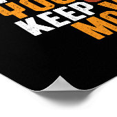 サイクリング感動的引用文ライフライディングバイクライフ ポスター (角)