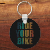 サイクリング感動的引用文 キーホルダー (正面)