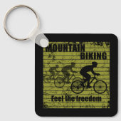 サイクリング感動的引用文 キーホルダー (正面)