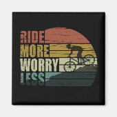 サイクリング感動的引用文 マグネット (正面)