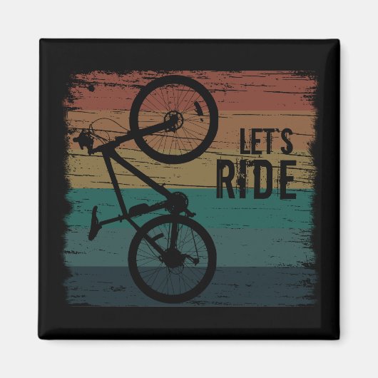 サイクリング感動的引用文 マグネット (正面)