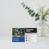 サイクリング指導 |トレーニングインストラクター 名刺 (スタンド正面)