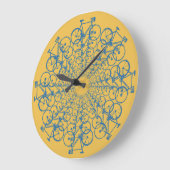 サイクリング時間 ラージ壁時計 (傾斜)