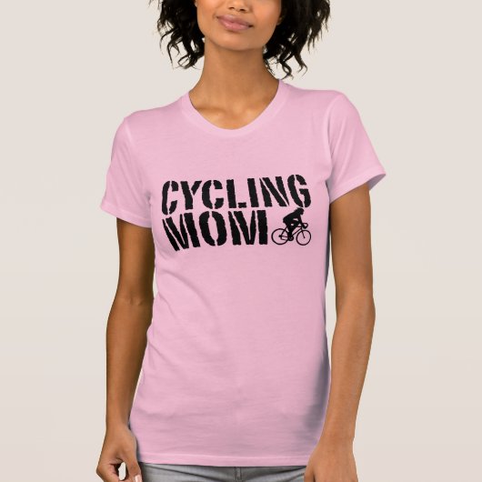サイクリング母 Tシャツ (正面)