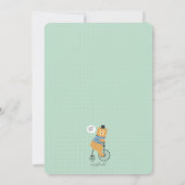 サイクリング熊のマスク招待状 招待状 (裏面)