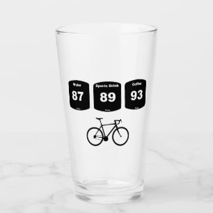 サイクリング燃料:水、スポーツ飲料、コーヒー タンブラーグラス