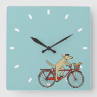 サイクリング犬とリスの友人 |おもしろい芸術