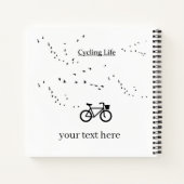 サイクリング生活、鳥のように自由 ノートブック (裏面)