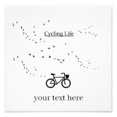 サイクリング生活、鳥のように自由 フォトプリント            (正面)