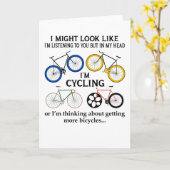 サイクリング私があなたに似ているかも聞しれない カード (黄色い花)