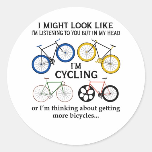 サイクリング私があなたに似ているかも聞しれない ラウンドシール (正面)