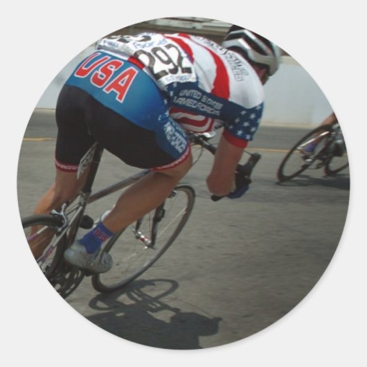 サイクリング競争 ラウンドシール (正面)